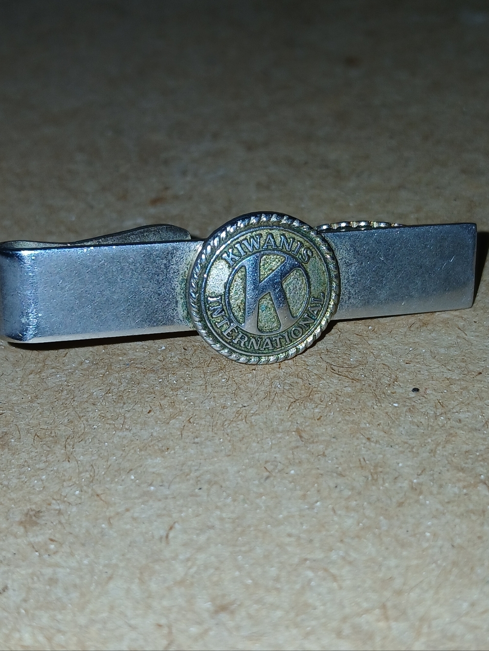 Vintage Kiwanis International Tie Bar Clip